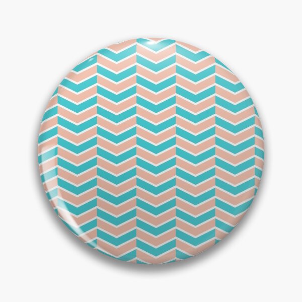 Item preview, Turquoise, Peach, and White Chevron Arrow Pattern designed and sold by SqueakyRicardo.