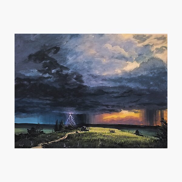 Storm on the horizon Photographic Print