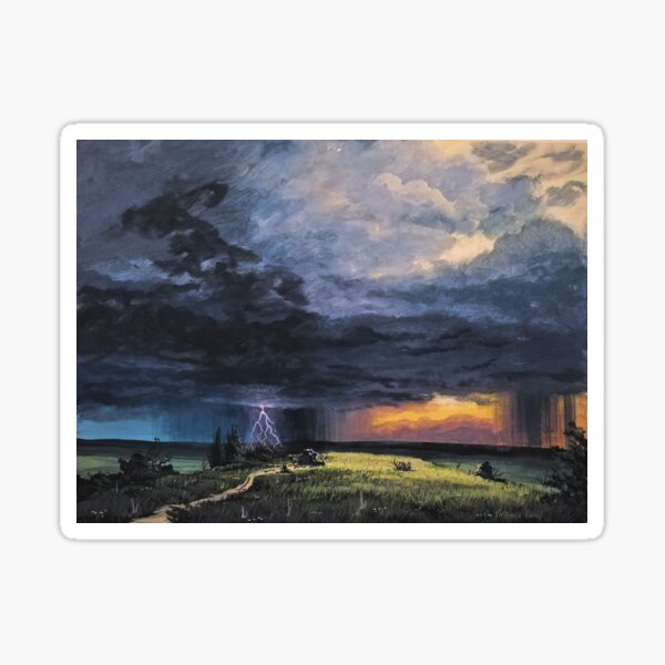 Storm on the horizon Sticker