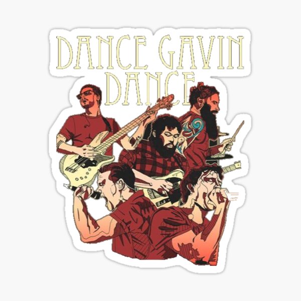Dance Gavin Dance Graphic Design Sticker