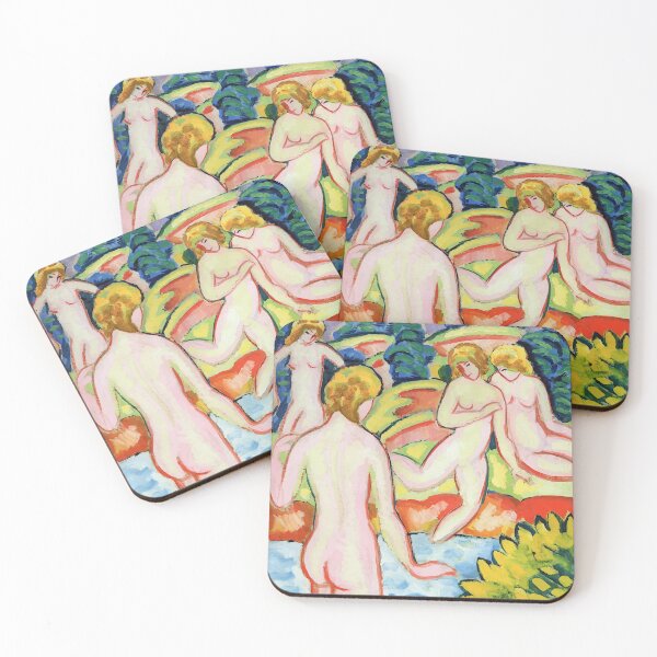Item preview, Bathers with Trees of Life by August Macke designed and sold by digitalvintage.