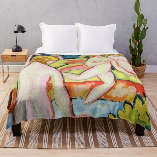 Item preview, Bathers with Trees of Life by August Macke designed and sold by digitalvintage.