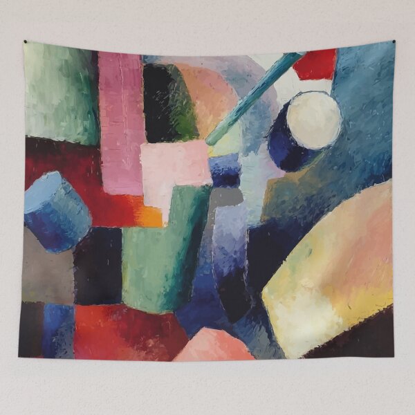 Item preview, Colored Composition of Forms by August Macke designed and sold by digitalvintage.