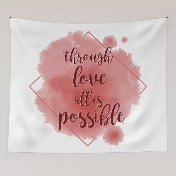 Item preview, through love, all is possible designed and sold by lovely-lyrics.