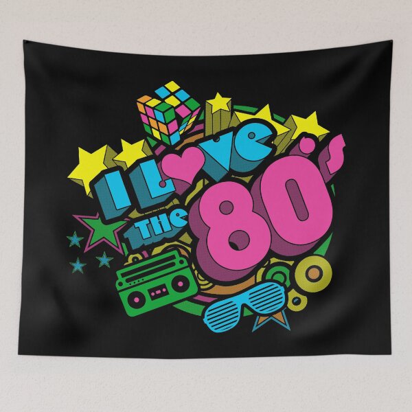 Item preview, I Love The 80s Retro Eighties Pop Culture Throwback designed and sold by zenspired.