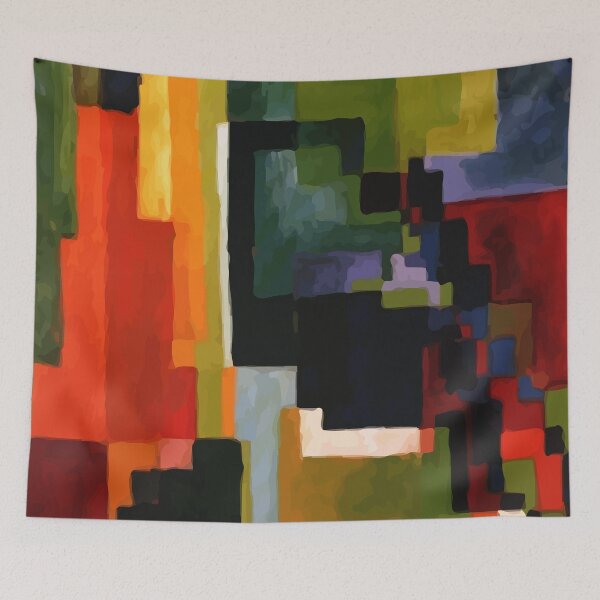 Item preview, 1913 Coloured Forms II by August Macke designed and sold by digitalvintage.