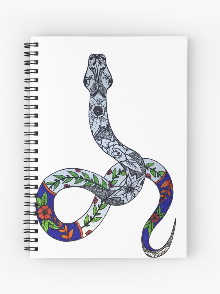 Notebook Cover Design with Handmade Snake Pattern Stock Vector -  Illustration of style, spiral: 54804114