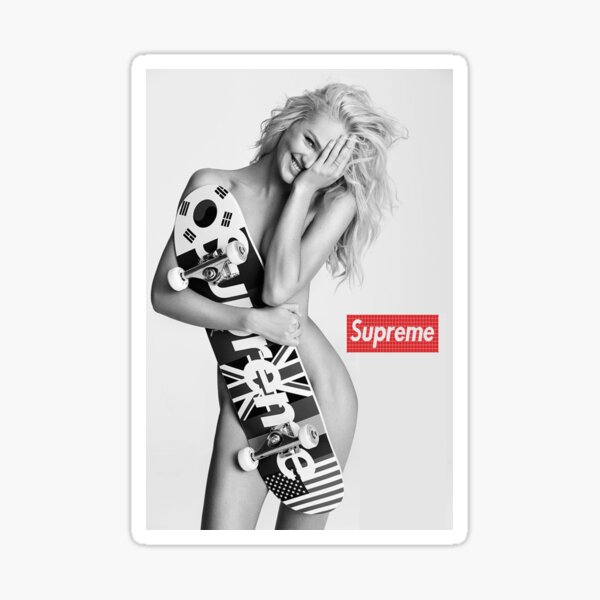 Supreme best sale girl sticker