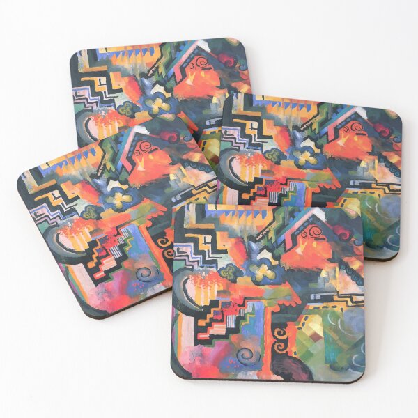Item preview, Farbige Komposition by August Macke designed and sold by digitalvintage.