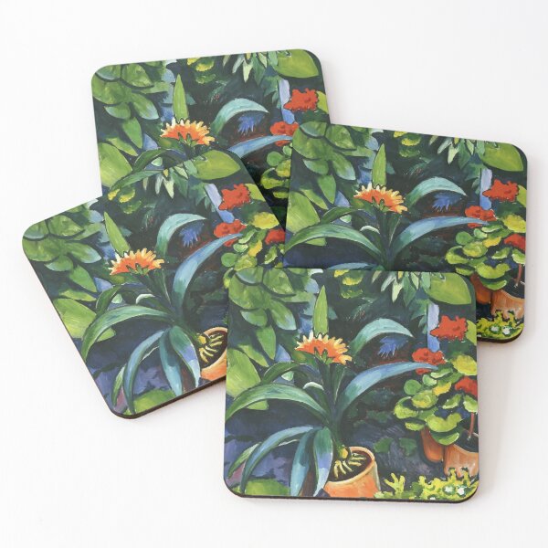 Item preview, Flowers in the Garden, Clivia and Geraniums by August Macke designed and sold by digitalvintage.
