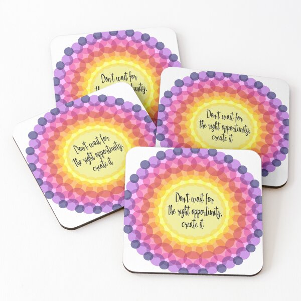 Item preview, Don´t wait for the right oportunity -  Motivational Empowering Mandalas designed and sold by degrijzeoutfit.