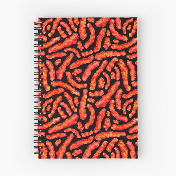 Item preview, Flamin' Hot Cheese Puff Pattern - Black designed and sold by Kelly  Gilleran.