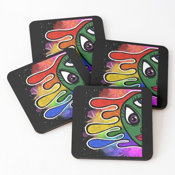 Item preview, Rainbow Alien designed and sold by Trippy Jane Art.