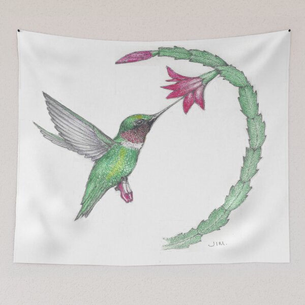 Item preview, Hummingbird in ruby slippers designed and sold by JimsBirds.
