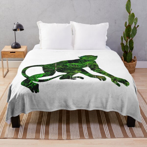 Item preview, Monkey Silhouette Jungle Landscape Cutout designed and sold by nickp1480.