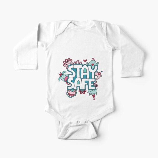 Stay Safe Long Sleeve Baby One-Piece