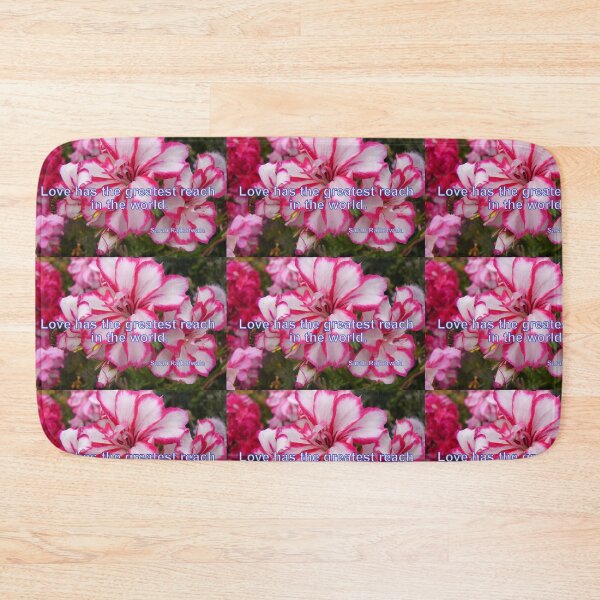 Item preview, Love Has the Greatest Reach in the World with Pink Flowers designed and sold by Sarah  Rajkotwala.