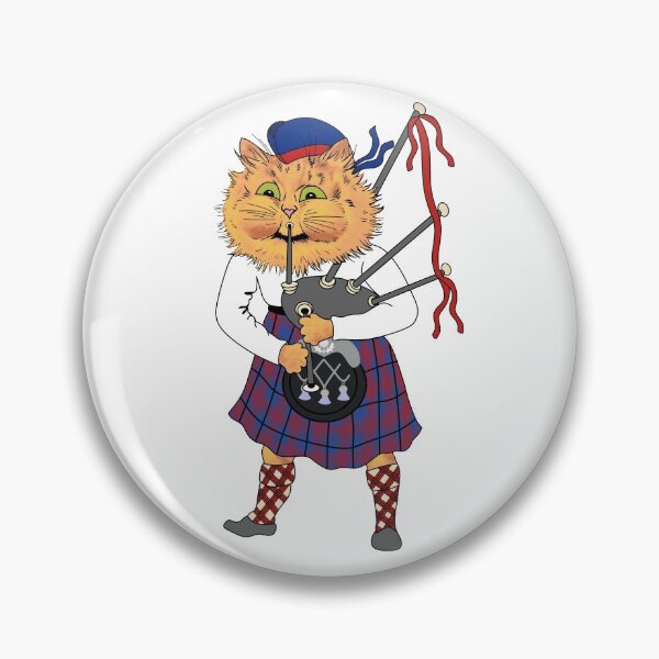 Item preview, Funny Scottish Cat Louis Wain designed and sold by karwilberevivalcollection.