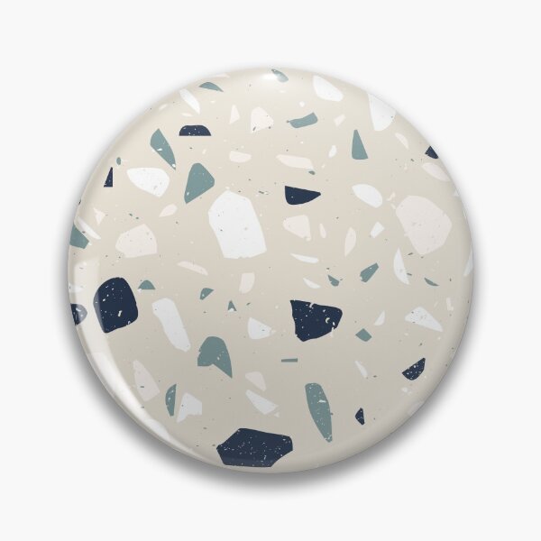 Item preview, Patrón de piedra de terrazo (azul marino + blanco + beige) designed and sold by NeptuneDesigns.