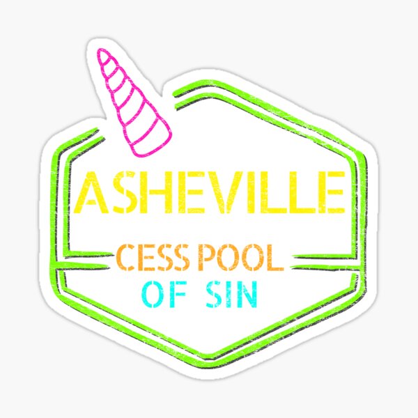 Asheville, Cesspool of Sin Sticker