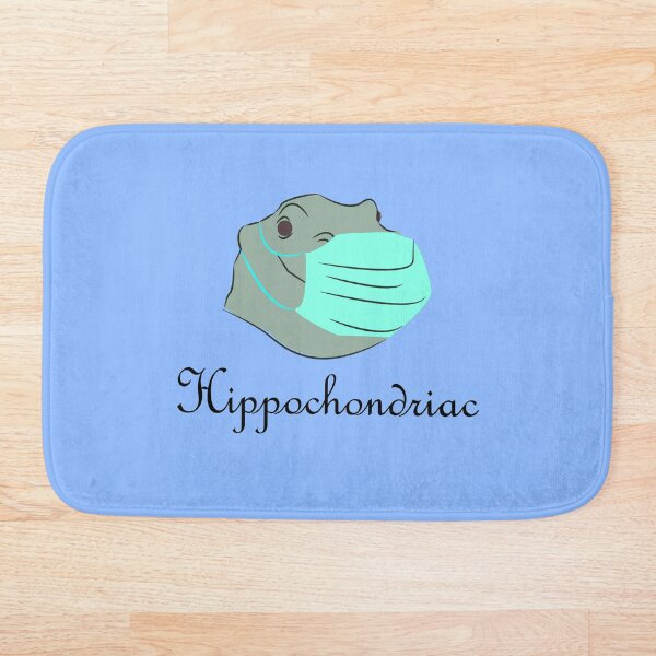 Item preview, Hypochondriac Hippo = Hippochondriac, Fiona the Hippo with mask designed and sold by catnamedtiffany.