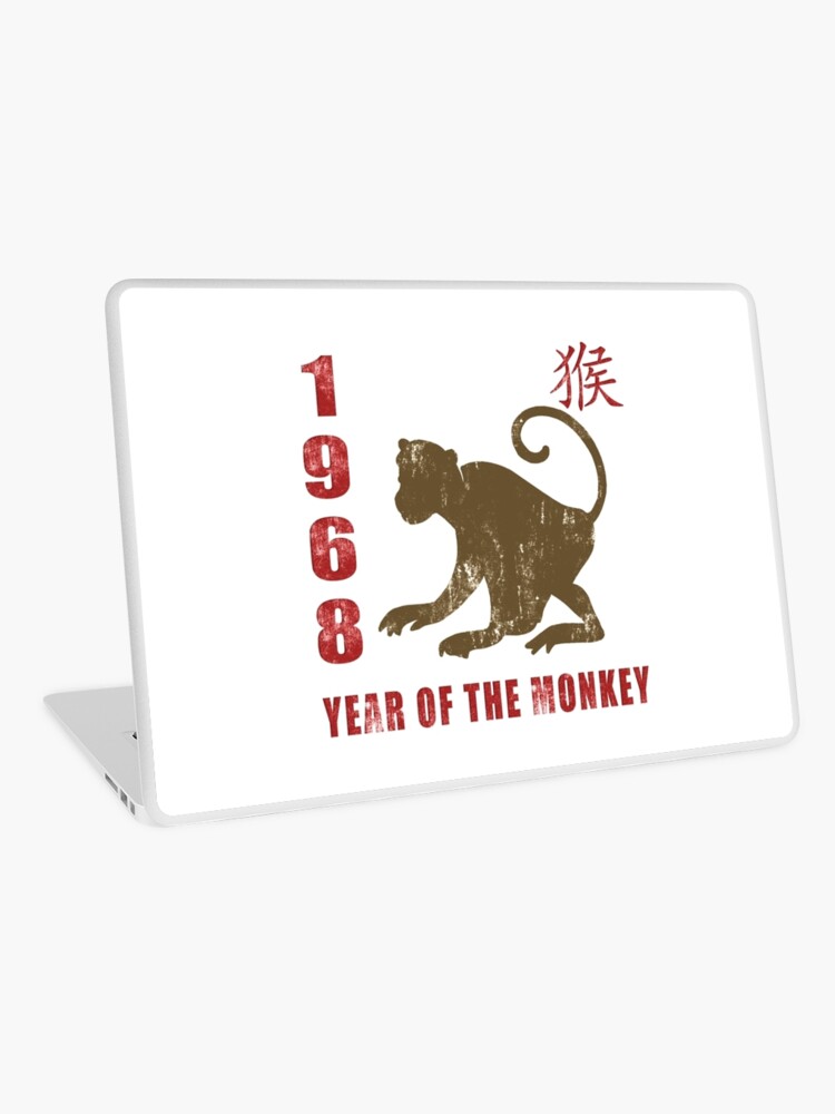 Year of The Monkey 1968 Chinese Zodiac Monkey 1968 Laptop Skin