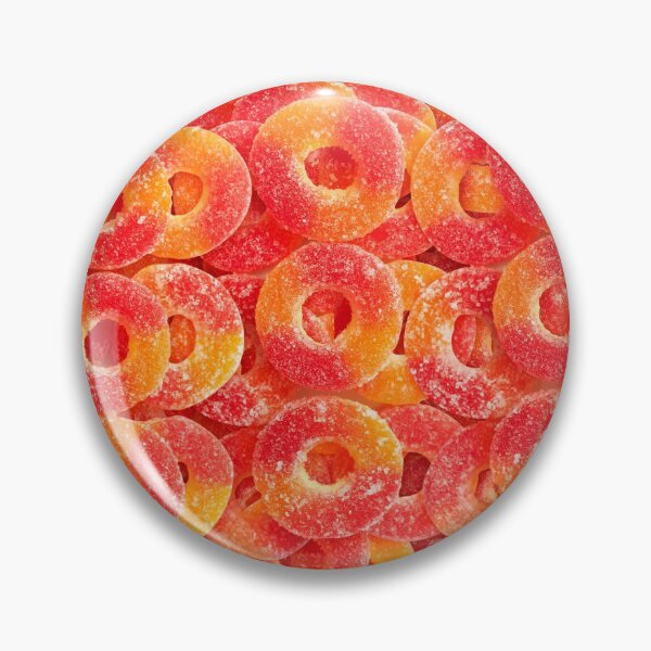 Item preview, Sour Gummy Peach Rings Photo Pattern designed and sold by patternsoup.