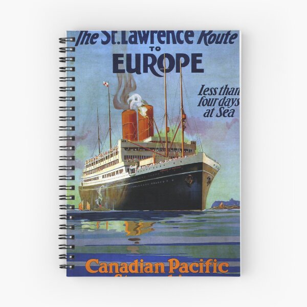 Item preview, The St. Lawrence Route to Europe vintage travel poster designed and sold by stickart-marek.