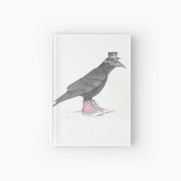 Plague bird in pink high tops Hardcover Journal