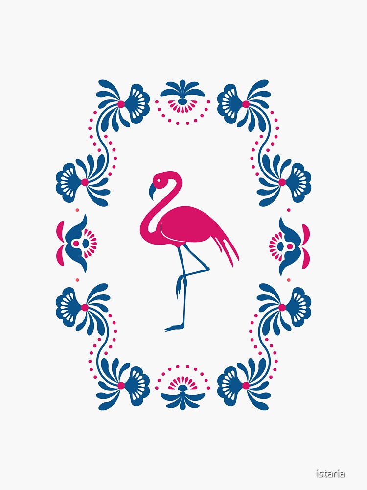 Folk Flamingo by istaria