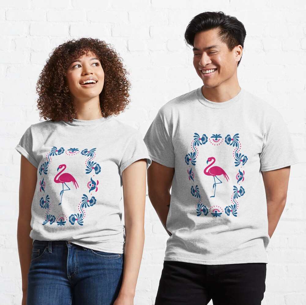 Folk Flamingo Classic T-Shirt