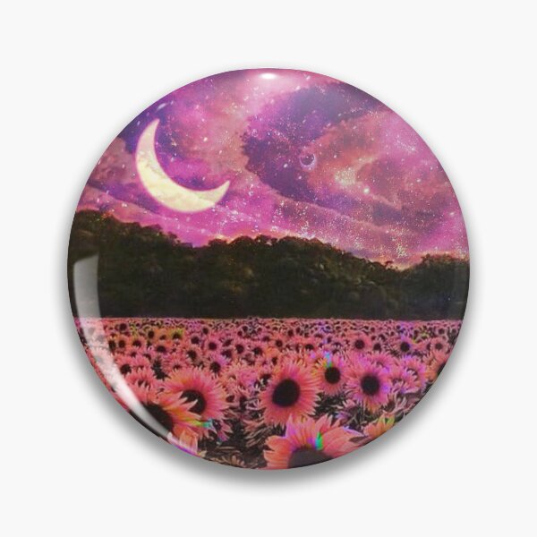 Psychedelic Sunflower Dream Pin