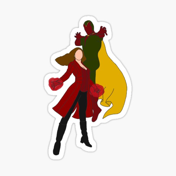 Scarlet Witch and Vision Sticker