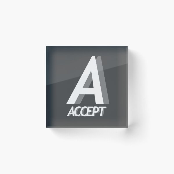 Item preview, A for Accept - Positive Words designed and sold by agsduy.