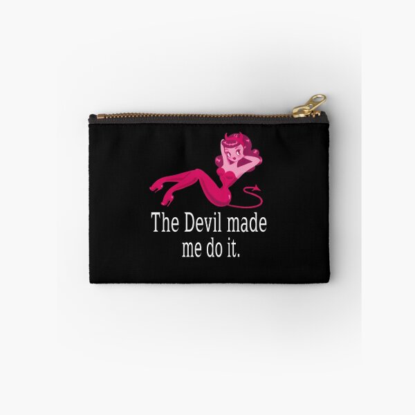 Item preview, The Devil made me do it (white text) designed and sold by coolshirts.