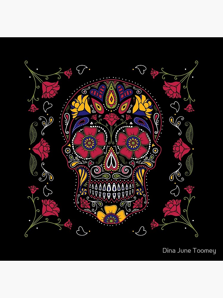 Day of the Dead Sugar Skull Dark by dinafiala