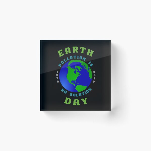 Item preview, Earth Day Pollution No Solution Save Rain Forest. designed and sold by MAXXEXCHANGE.