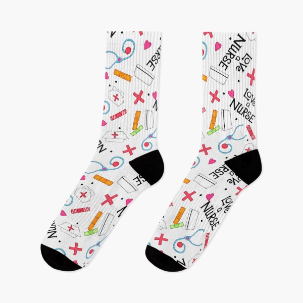 Item preview, Love A Nurse Pattern White designed and sold by phyllisdobbs.
