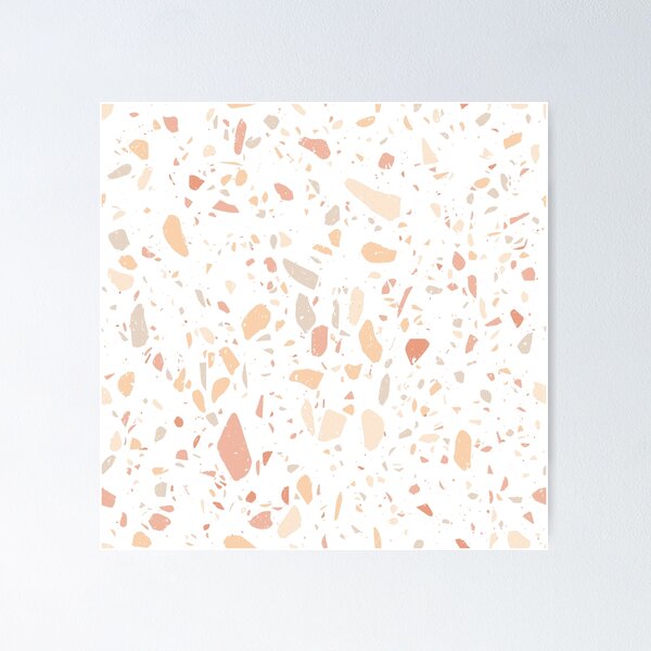 Artikelvorschau, Terrazzosteinmuster (Peach Blush) entworfen und verkauft von NeptuneDesigns.