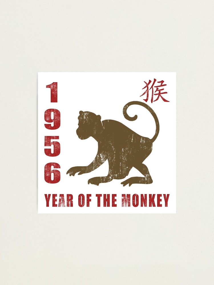 Year of The Monkey 1956 Chinese Zodiac Monkey 1956