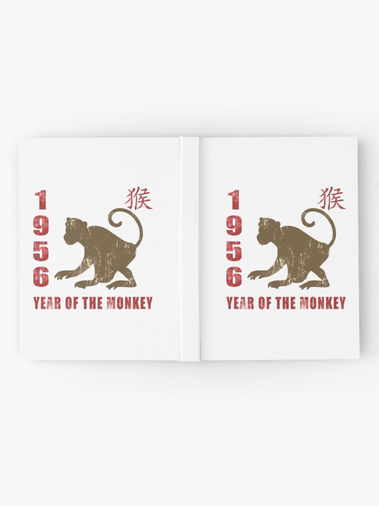 Year of The Monkey 1956 Chinese Zodiac Monkey 1956 Hardcover Journal