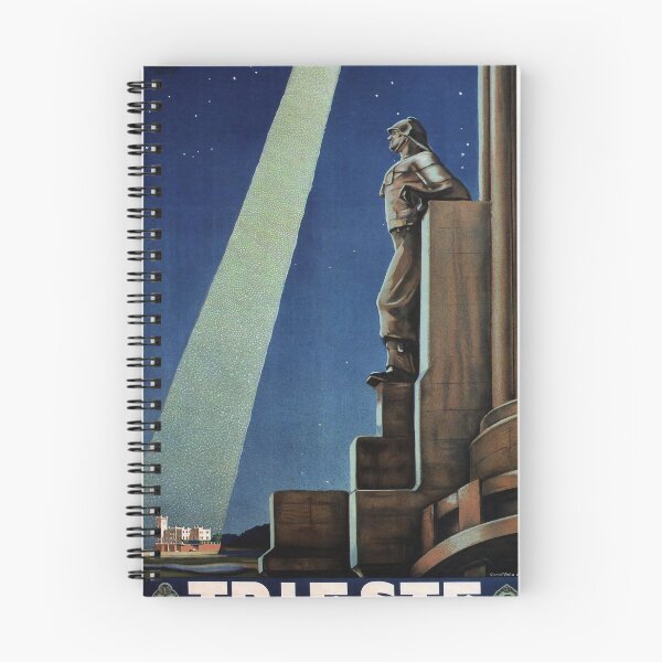 Item preview, Italia Trieste vintage travel poster designed and sold by stickart-marek.