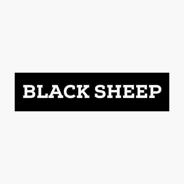 Item preview, Black sheep designed and sold by flying-flamingo.