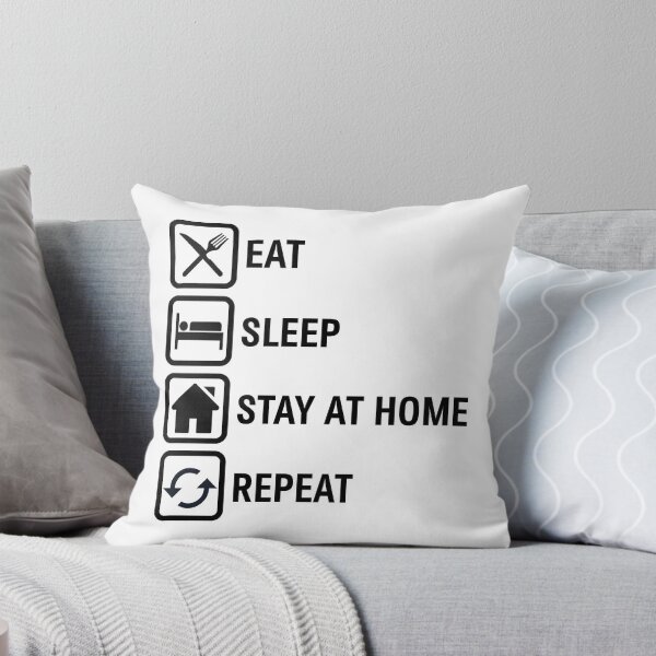 Item preview, Eat Sleep Stay at Home Repeat Covid-19 Coronavirus  designed and sold by ThisNightForever.