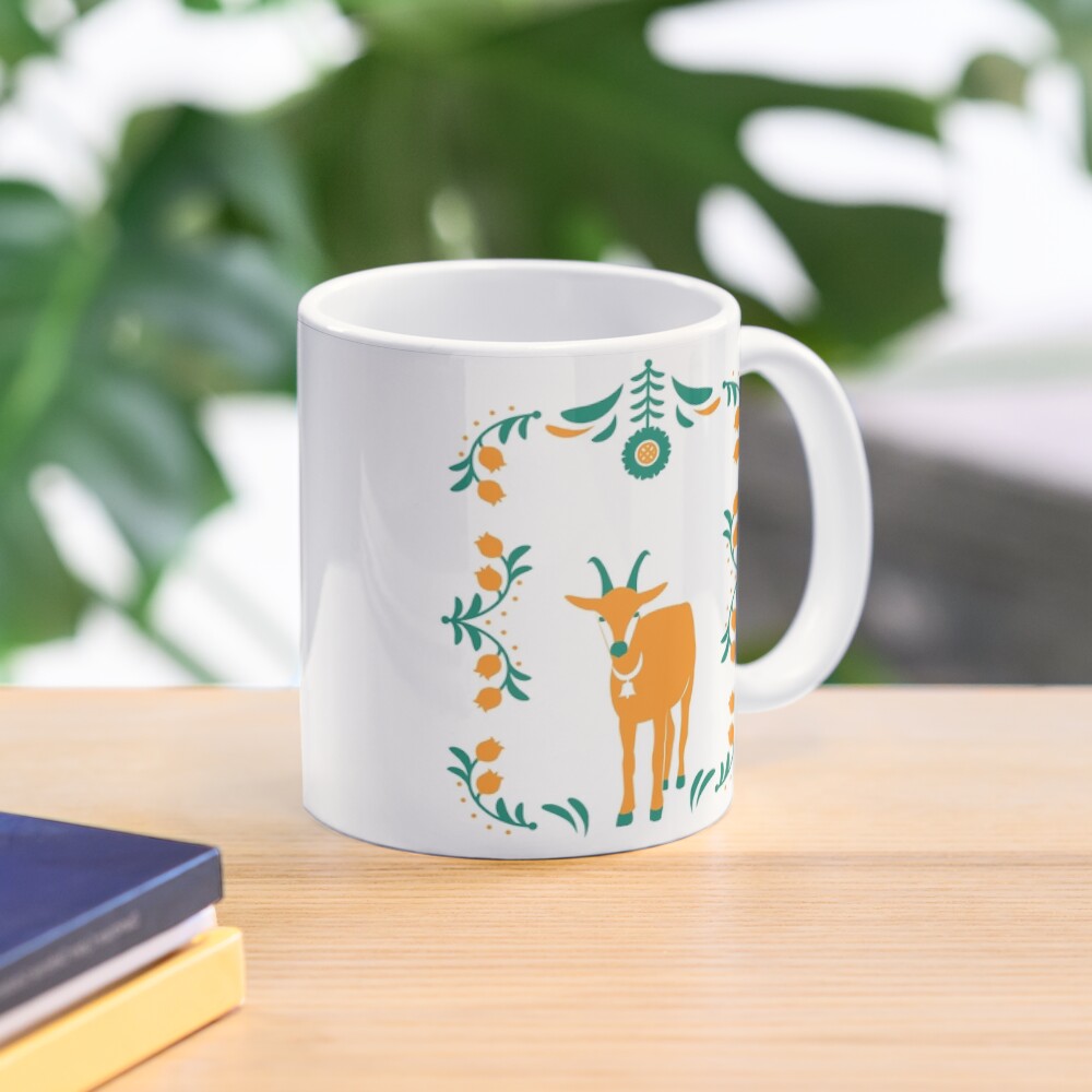 Folk Mountain Goat Mug