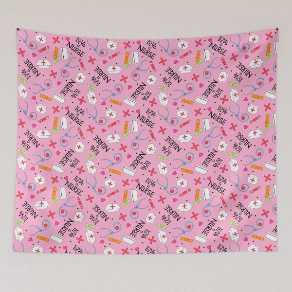 Item preview, Love A Nurse Medical Word Art Pink designed and sold by phyllisdobbs.
