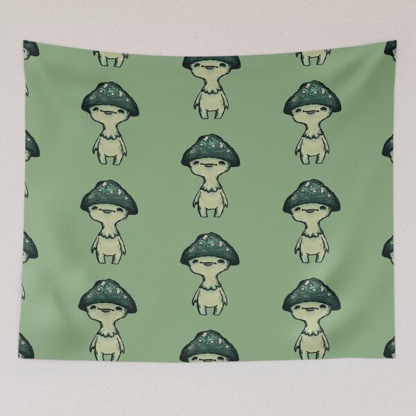 Item preview, Chico hongo verde designed and sold by TheSaltedSlug.