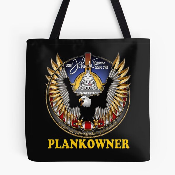 Item preview, SSN-785 Plank Owner Logo for Dark Colors designed and sold by Nikki SpaceStuffPlus.