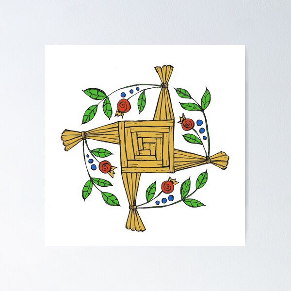 Item preview, St. Brigid Cross designed and sold by bondglassdesign.