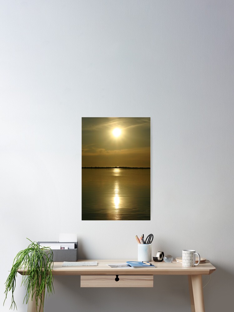 Thumbnail 2 of 3, Poster, Sunset Reflection designed and sold by RobsVisions.